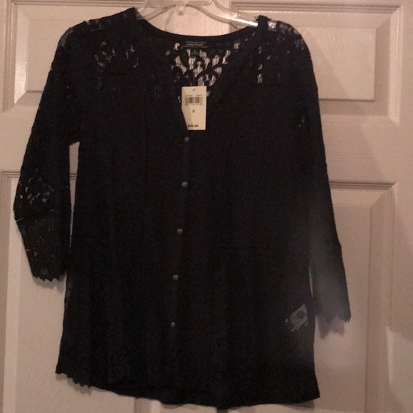 Black lace blouse - Picture 2 of 2